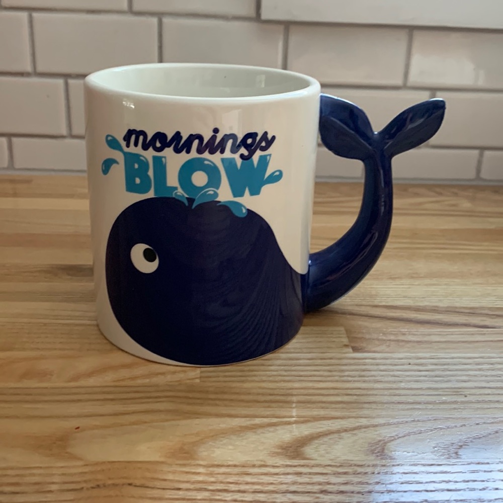 NWOT whale mug,$15